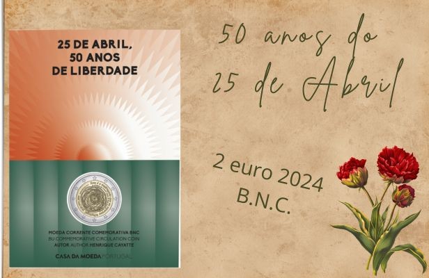 2 euros 25 Abril bnc